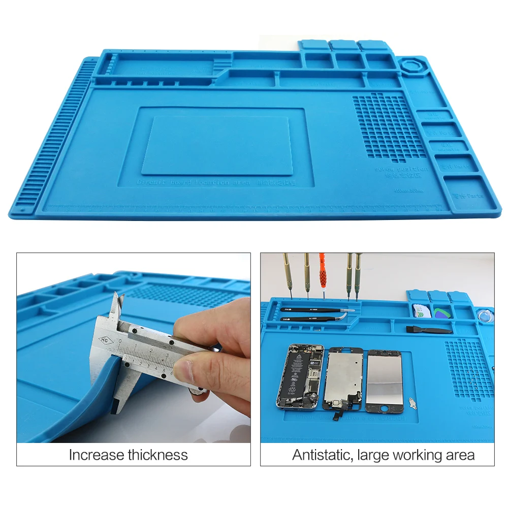 Heat Resistant Desk Mat BGA Soldering Insulation Pad Mobile Phone Repair Tools Maintenance Platform Silicone Mat