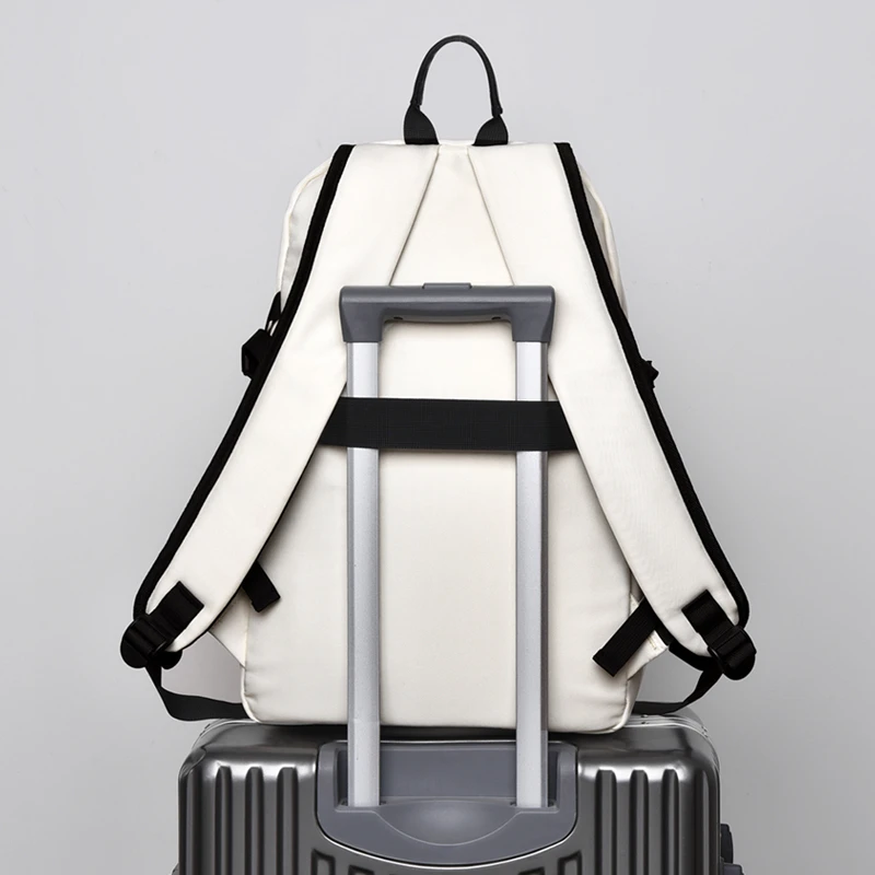 2024 Hot Selling Simple Trendy Backpack Waterproof Book Packaging Computer School Backpack High Quality Bag