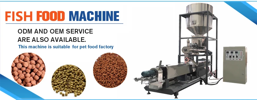 Hot Automatic Twin Screw Floating Fish Feed Making Pellet Printing Machine 