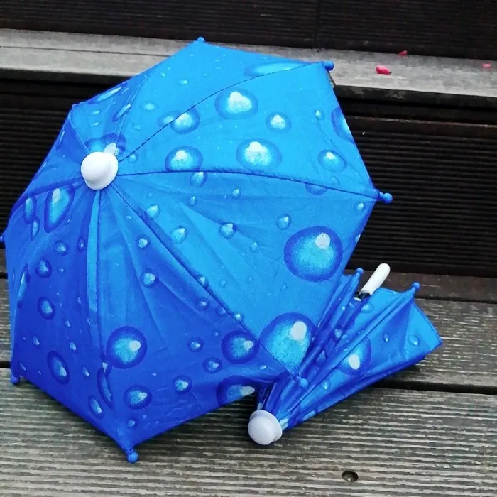 Outdoor bike toy umbrella art deco polyester fabric mobile phone sunblock