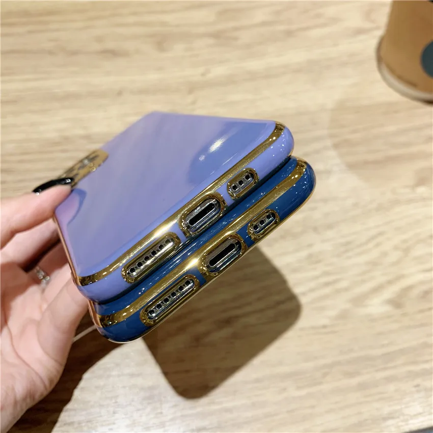 Подходит для iP11 гальваническое покрытие 6D Чехол для мобильного телефона ip11Max защитный чехол 78plus противоударный мягкий чехол из ТПУ