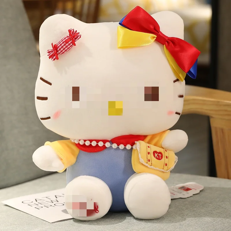 Высококачественная оригинальная плюшевая игрушка Sanri розовое животное Hello KT Cat Kitty Рождественский подарок на День Святого Валентина Игрушки для девочек ребенок