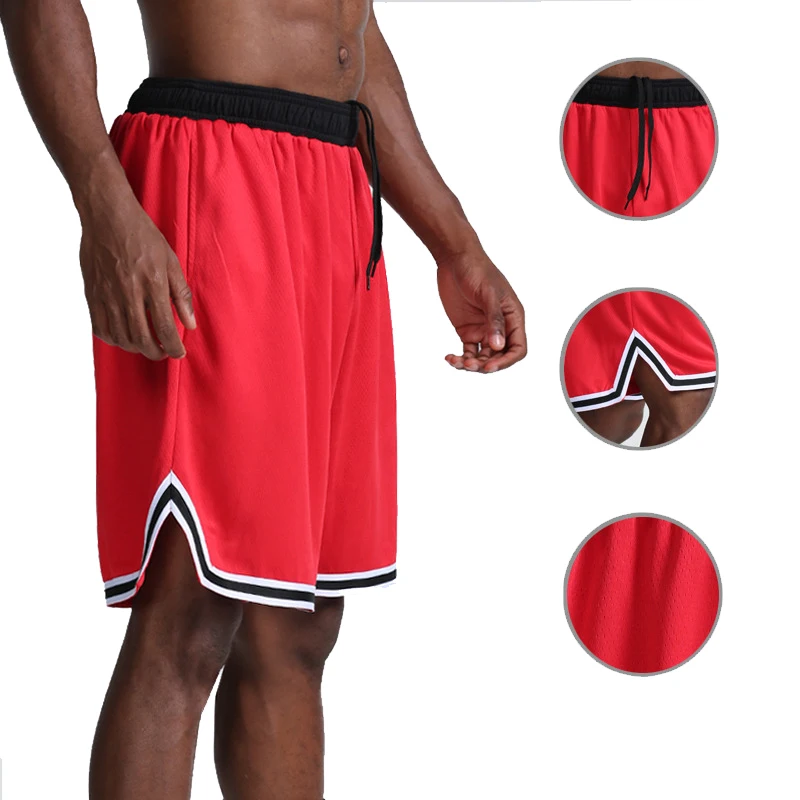 Custom Breathable Sport Pants Quick Dry Gym Training Clothing Mens Mesh Basketball Shorts
