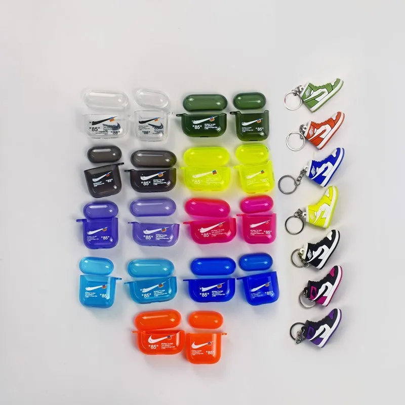 wholesale custom  Latest models soft case cover 3D cute sneaker keychain case for airpods & aripod pro air pod 3