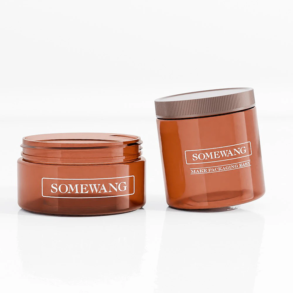 China factory wholesale 500ml food grade plastic food storage container clear pet plastic jar