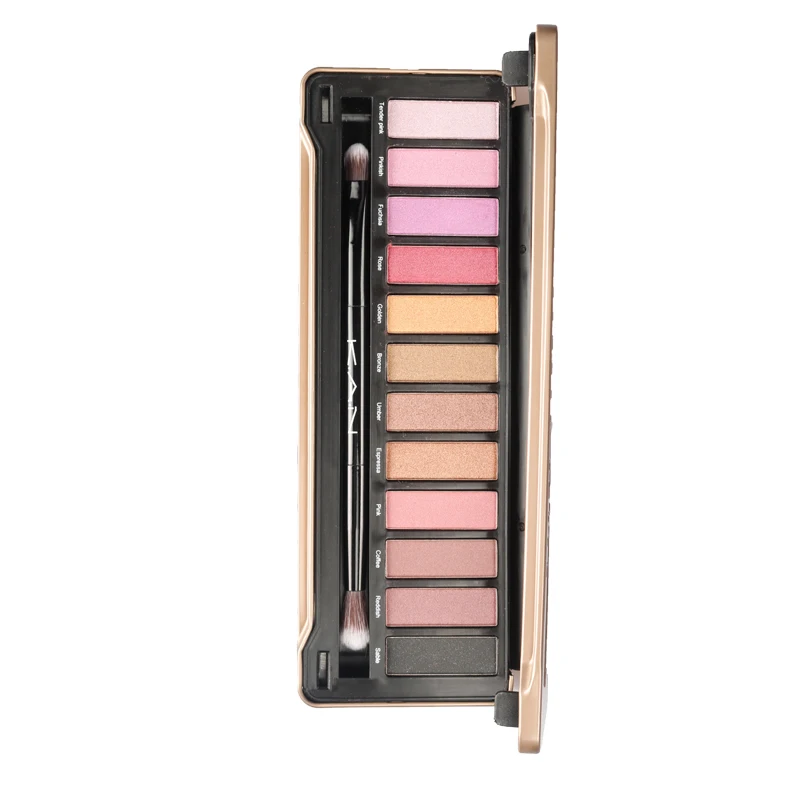 Custom 12 Colors Water Proof Peach Shaped Cute Girl Bulk Luxury Large Eye Shadow Black Nude Eyeshadow Palette