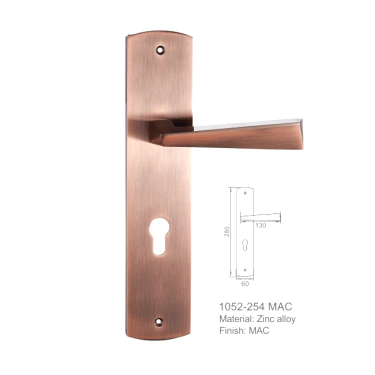Antique Copper High quality door handle front door lock big door handles