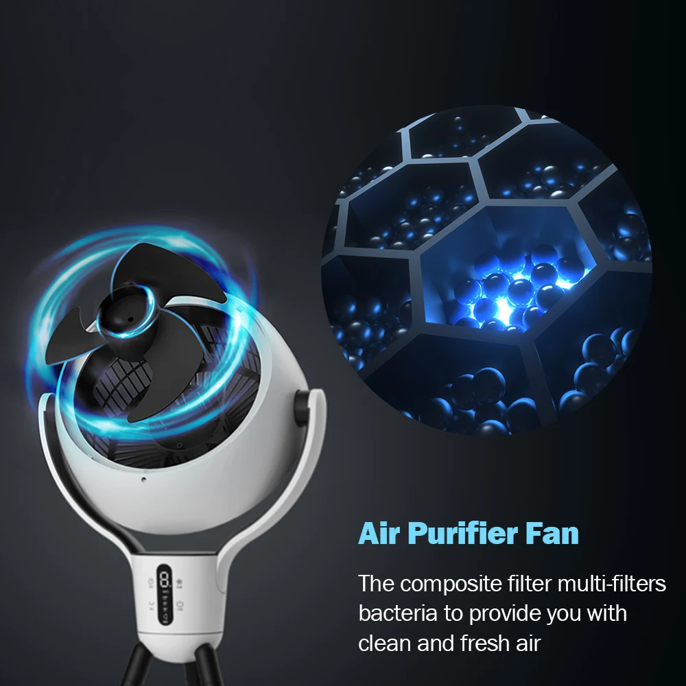 Kawa electric mute black turboforce room air circulator fan