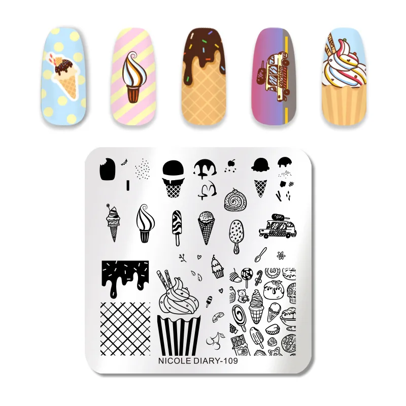 Lootaan 2021 Private label Brand Nail Art Stamping kit Metal Plates Individual With Stamper