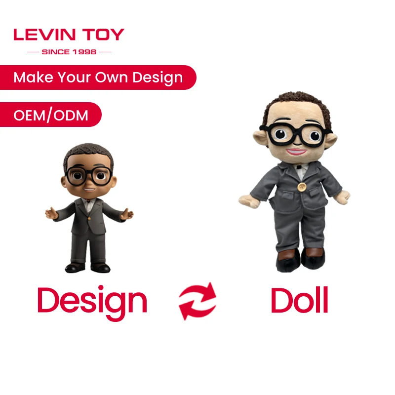 Customized Personal Image Souvenir Plush cartoon Doll Peluches Character Designer Toys Stuffed Mascot Plushies