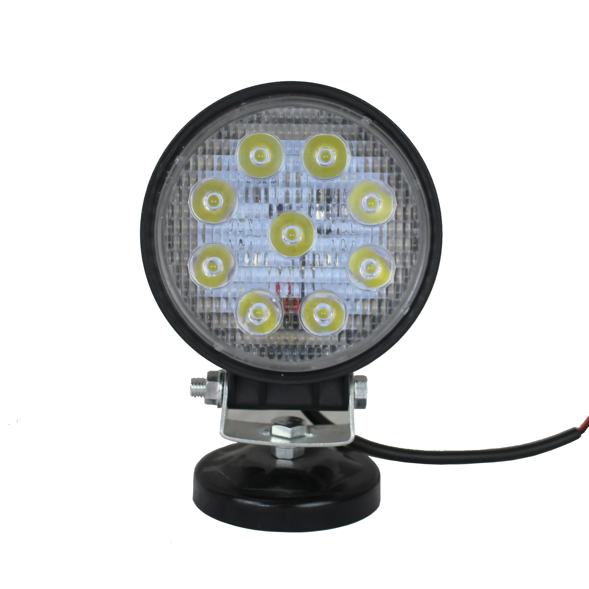 
4 inch 27w wholesale round led work light spot flood lamp for trucks working light 12V 24V cheap price work lamp waterproof 