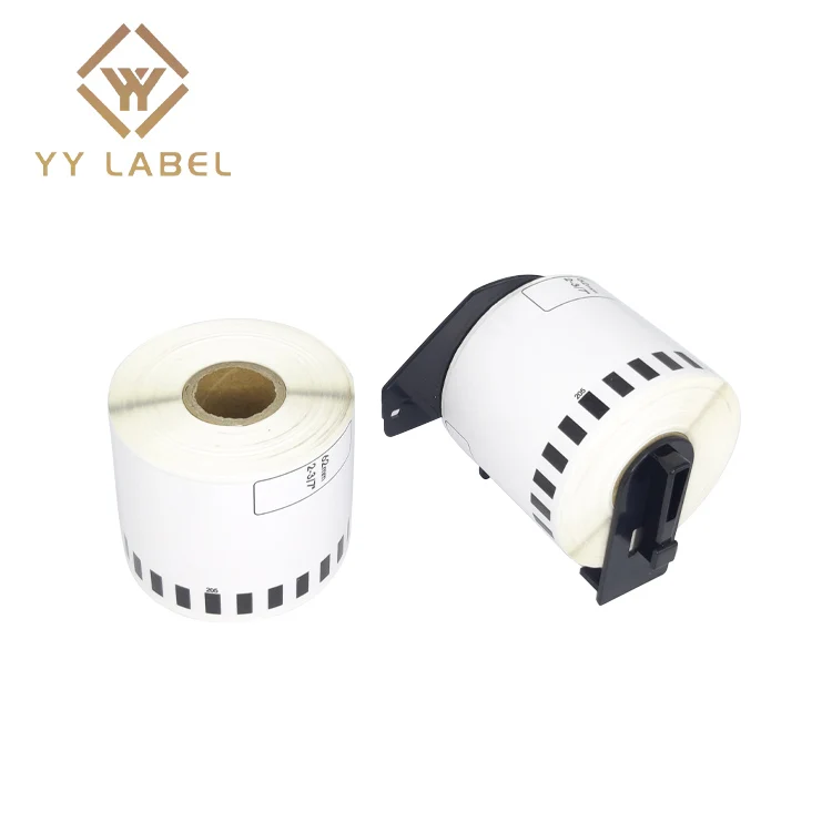Compatible with DK-22205 Continuous Paper Label Roll Black on White 62 mm (W) x 30.48 m (L) compatible for Brother Label Printer