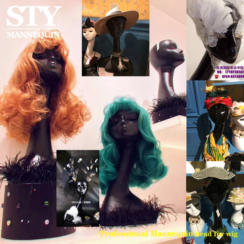 mannequin for wig display Hot Sale mannequin for jewelry wig display Realistic Female mannequin head