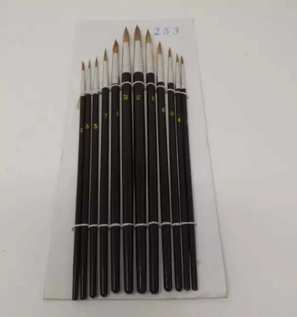 15 шт. деревянной ручкой набор кистей для рисования Картина маслом Акриловые акварельные краски кисти