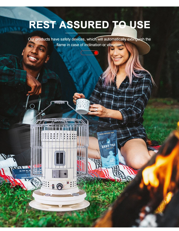 Outdoor Camping Kerosene Heaters Vintage Design Multifunctional Indoor Outdoor Portable Mini Camping Kerosene Heater