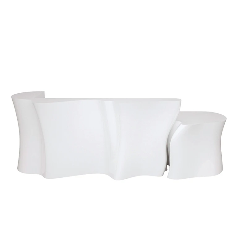 Hair Salon Small Office Medical Tufted Custom pink reception desk