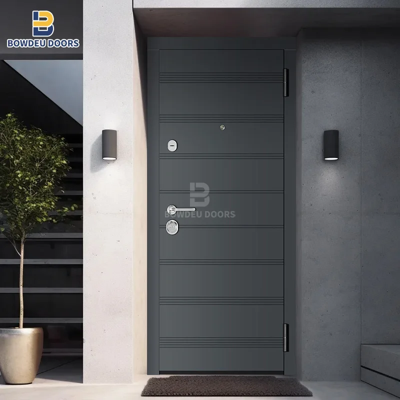 Turkey doors steel security entrance bullet proof aluminum doors Residential Russia Steel Security Door