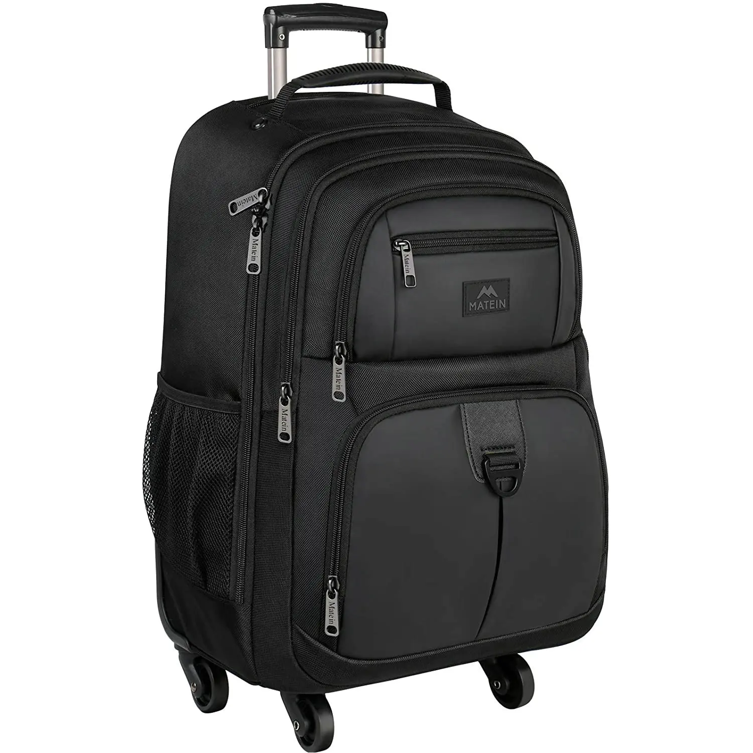 Large Rolling Wheeled Backpack Business Travel Carry on Luggage Suitcase Bag Durable Roller College School Computer Book bag