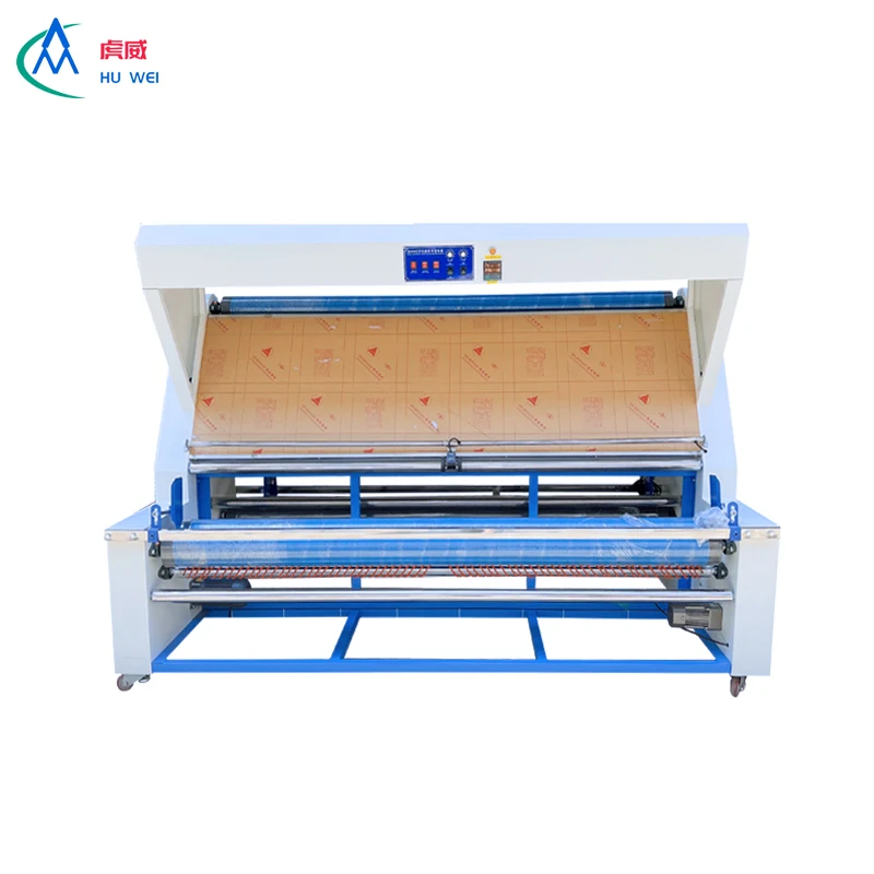 Automatic Textile rolling machine cloth winder roll to roll fabric coiling folding cutting machine fabric rewind