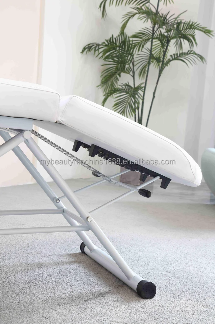 New Design Adjustable White Beauty Salon Furniture High Adjustable Spa Lash Bed Facial Massage Bed