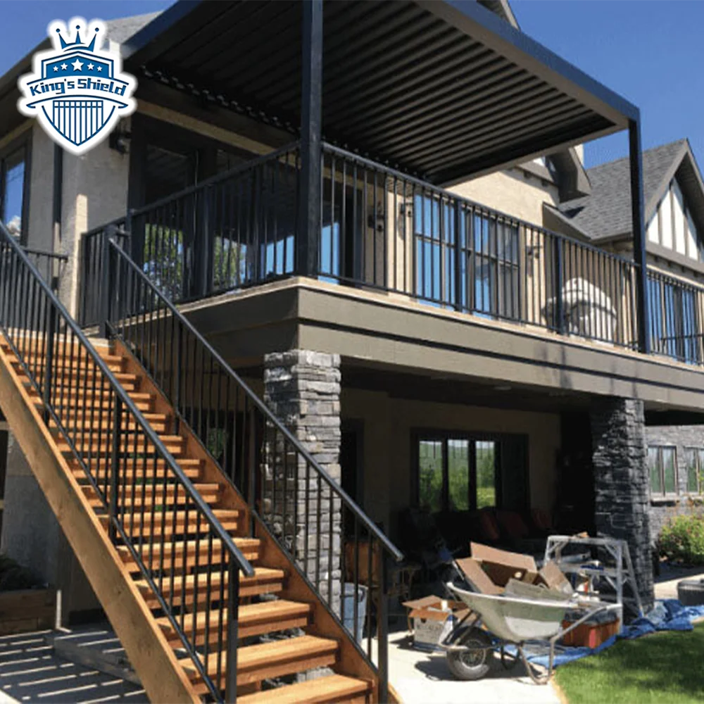 Hot Selling Aluminum Deck Railing System Stairs Railing Design Aluminum Railings for balcony