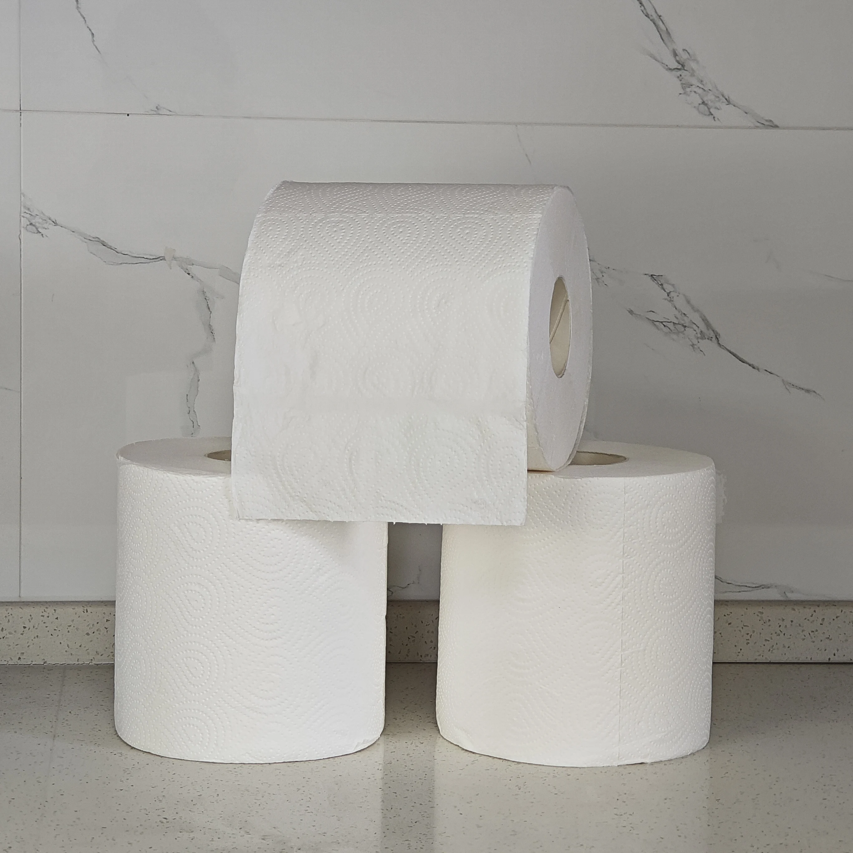 OEM Customization good quality ECO Friendly wood pulp kitchen paper tissue towel Soft White disposable 2Ply paper towel roll