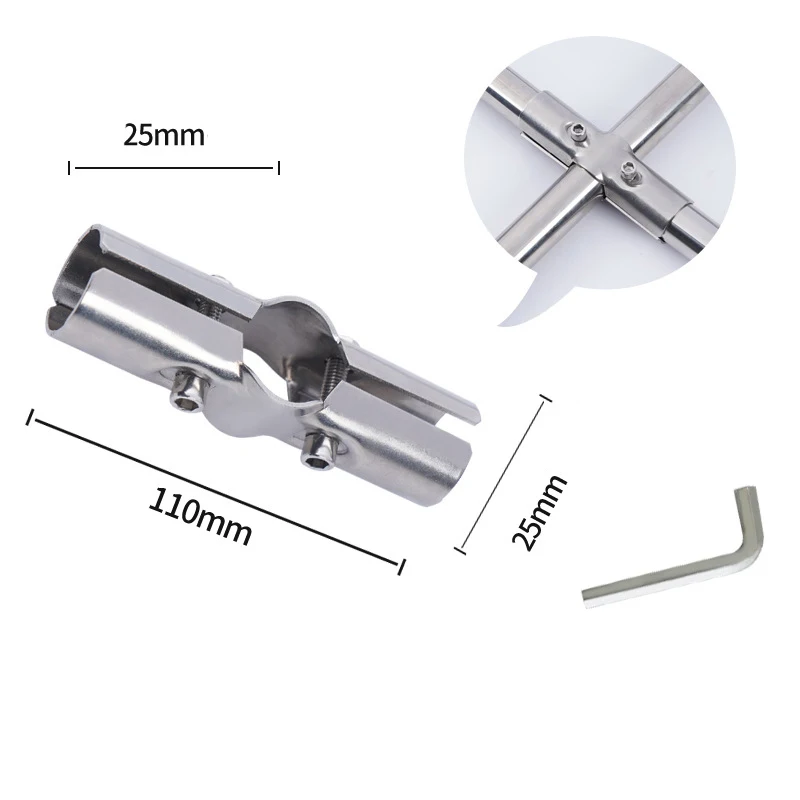 Round Tube Connectors Stainless Steel Adjustable Connectors Pipe Fittings