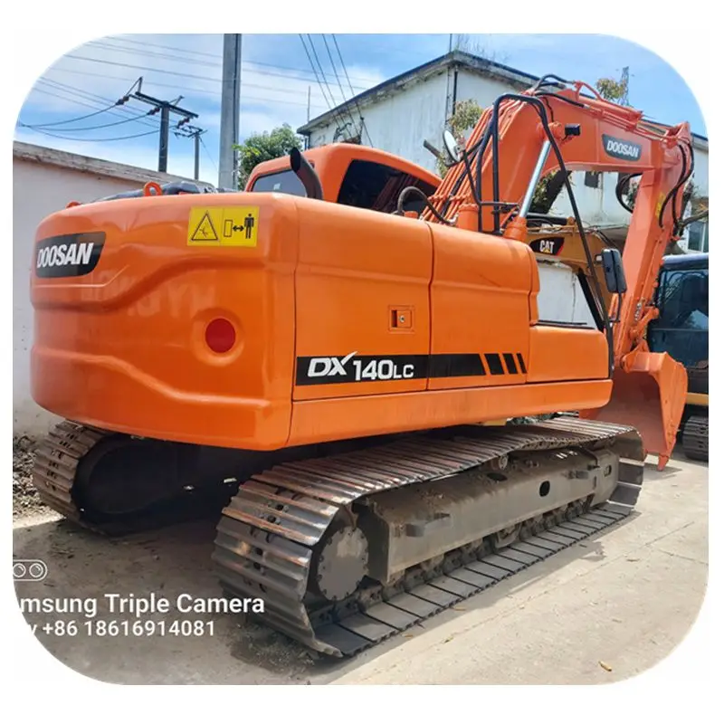 Doosan Dx140 High Condition hydraulic crawler Used Excavator doosan mini 14 ton excavator earth digger construction machine