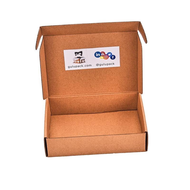 
Small Plain Kraft Custom Holiday Mailer Boxes Shipping Packing Box Cardboard for E-commerce 