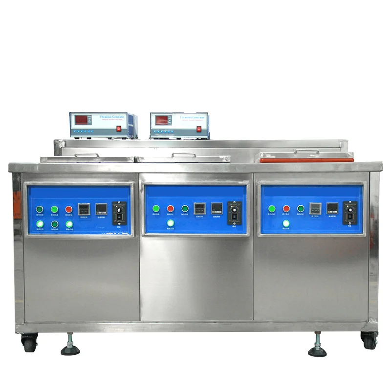 High Quality 28Khz 40Khz Industrial Eight Tanks Multi-Function Ultrasonic Cleaner 40L 50L 60L Factory Price Electric Fuel New