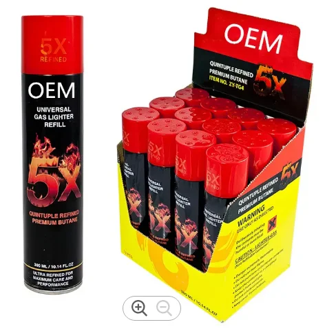 Factory customized Universal Butane Gas Lighter Refill gas good quality no smell gas