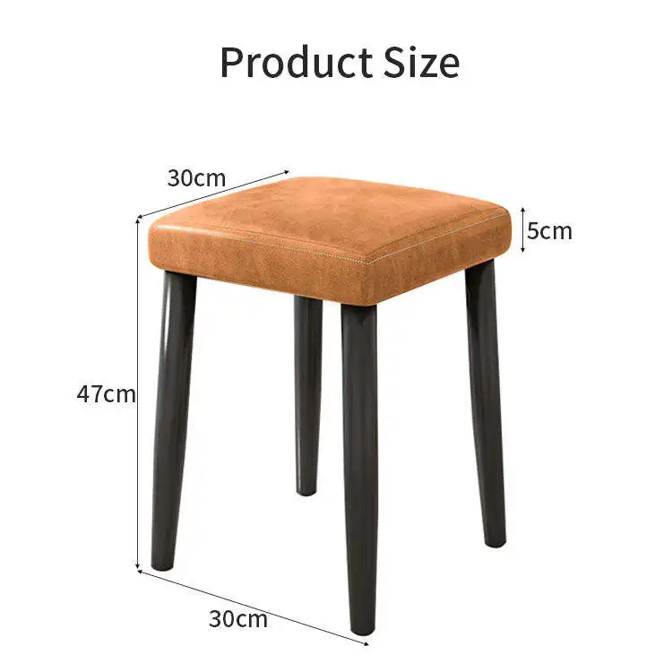 European Bar Beautiful Design Salon Beauty Metal Leg Stool Counter Chairs for Kitchen Restaurant Cafe
