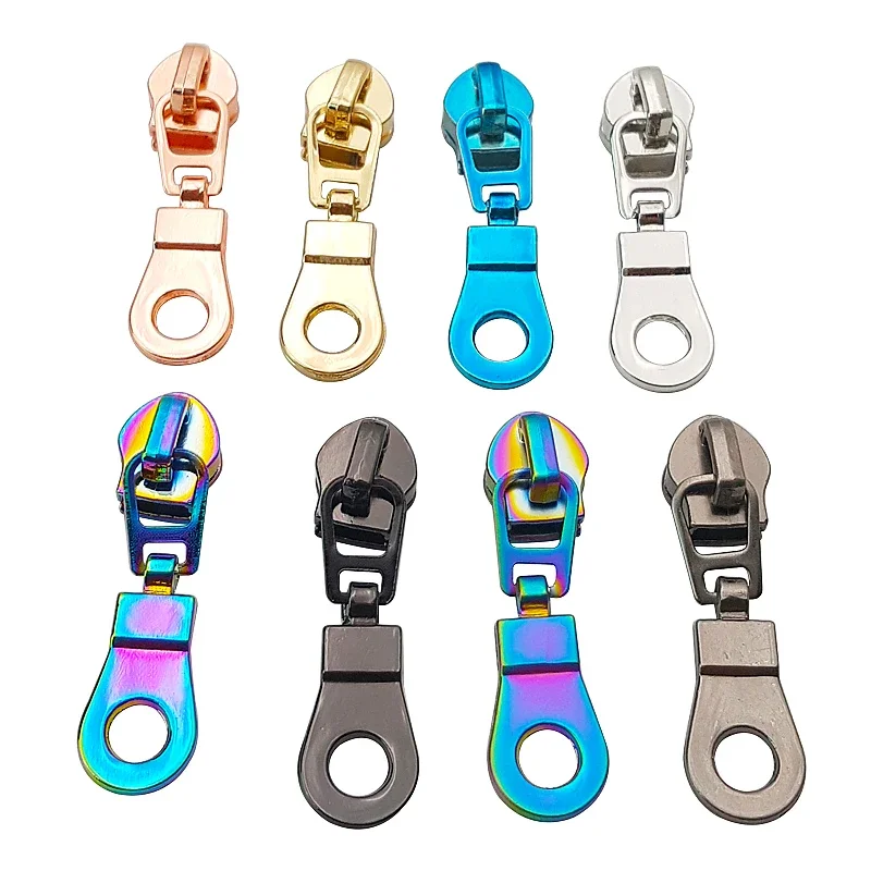 Bright color 3d zipper puller design customize logo zipper slider for luggage handbag zipper pull