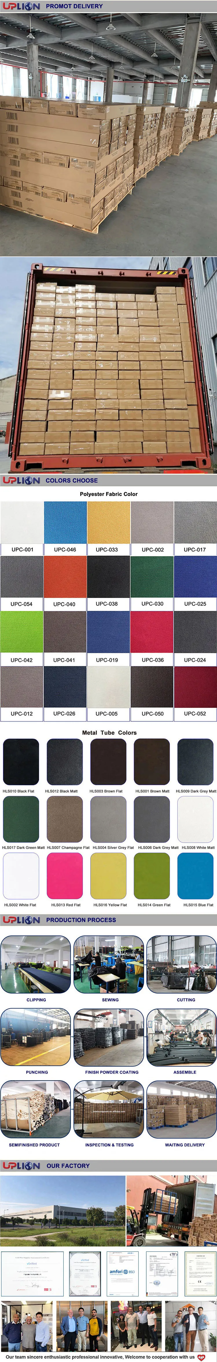 Uplion 10FT Outdoor Offset Umbrella Garden Round Shape Steel Cantilever Umbrella Parasol