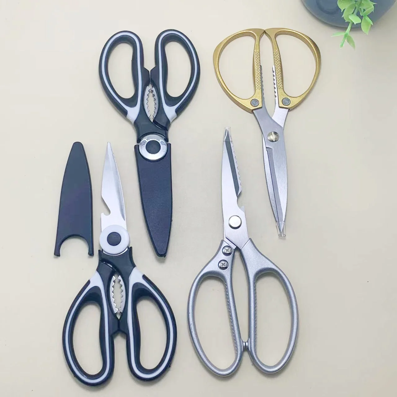 XITUO Stainless Steel Scissors High Quality Kitchen Scissors Shearing Fish Sharp Cutting Tool Hot Sale Multifunction Scissors