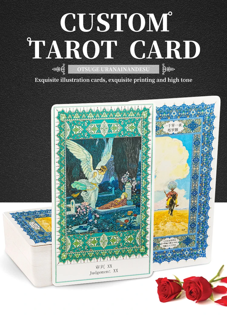 Custom Printed Oracle and Tarot Cards with Book
