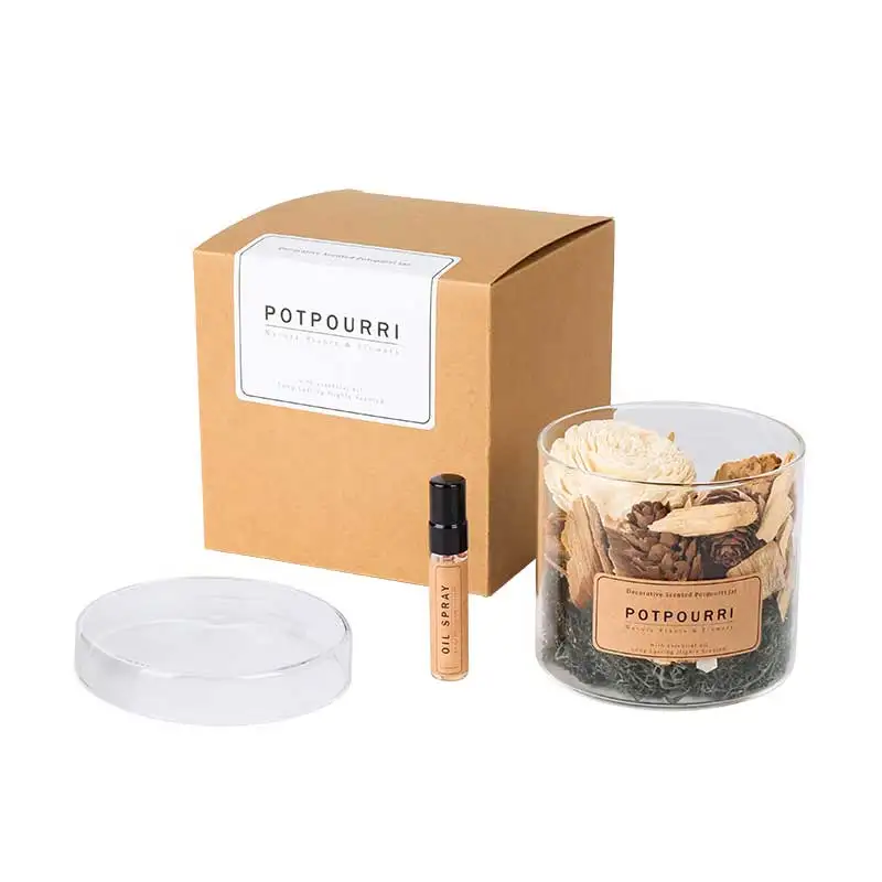 Aroma Botanical Collection Scented Dried Flower Decorative Fragrance Jar Potpourri Aromatic