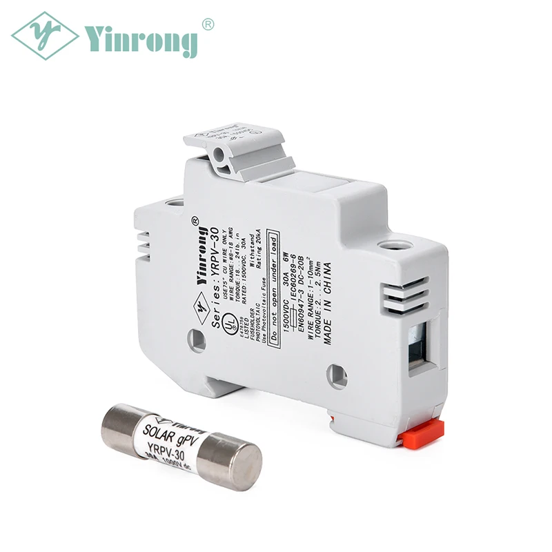 Огнестойкий бесформенный ручной предохранитель 1000VDC 1500VDC 30A солнечный PV держатель предохранителя