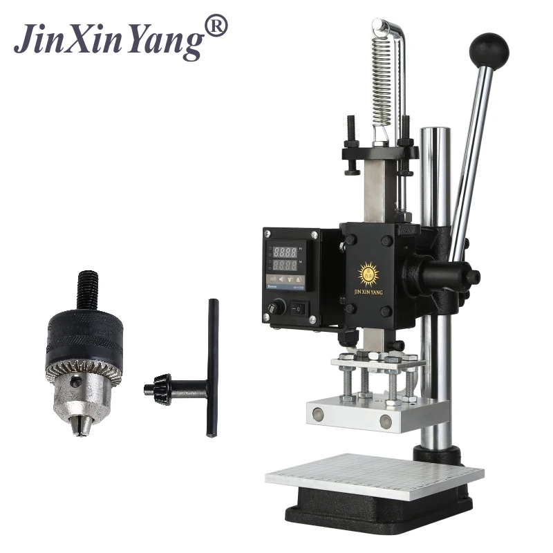 JINXINYANG wood leather logo heat press machine Embossing machine
