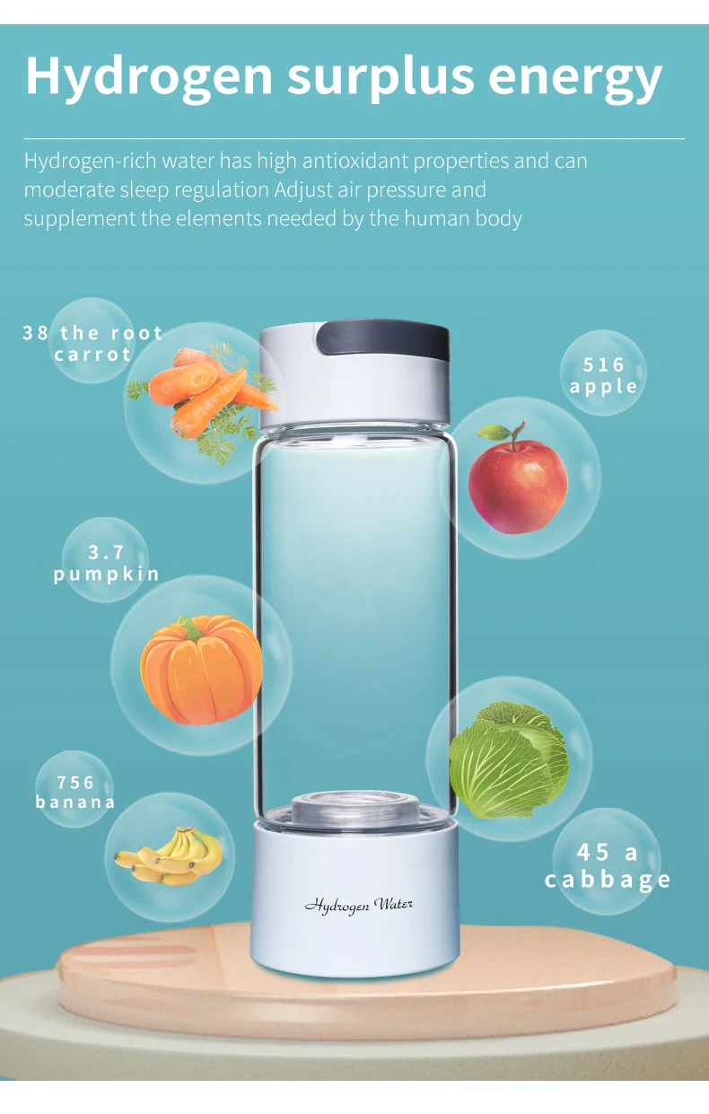 Maker Generator Custom Japan Portable Dispenser Ionizer Hydrogen Pitcher Rich Water Cup Purifier