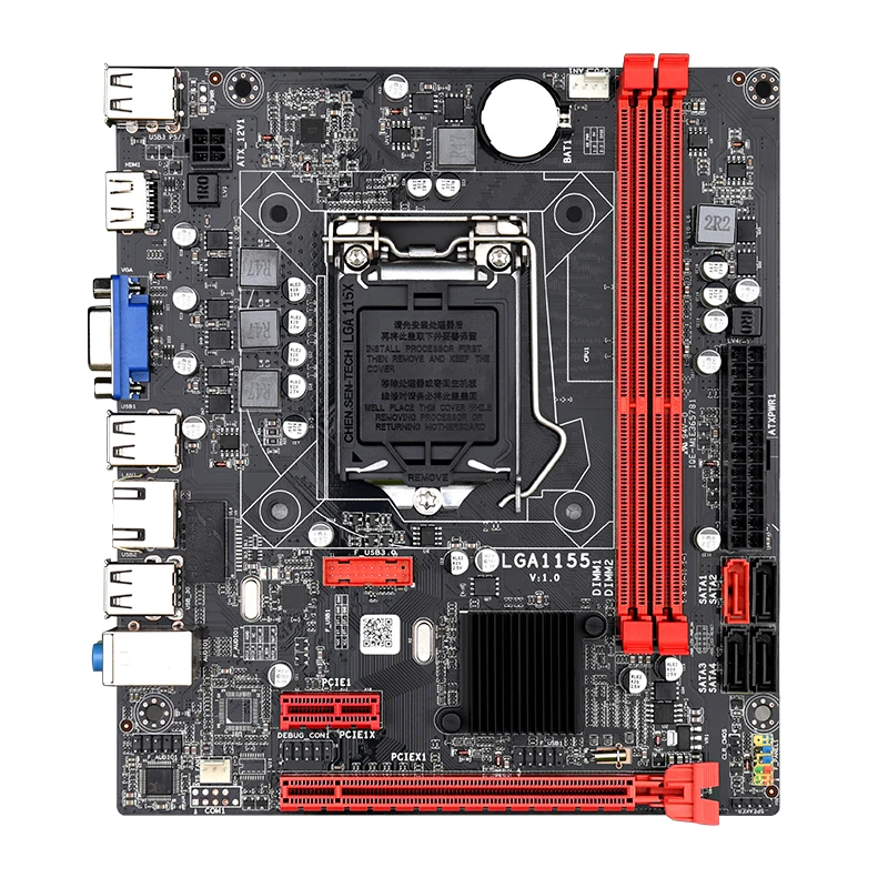 Материнская плата B75M чипсет SATA LGA1155 материнская MATX USB3.0 PC B75 DDR3 материнские