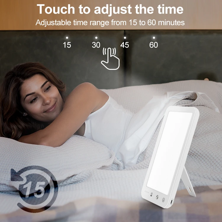 Popular phototherapy lamp  modern design  led therapy lamp sunlight lamp 10000lux JSK-30