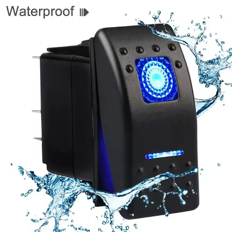 5-контактный переключатель включения/выключения 12 В синий светодиод с подсветкой функция OEM морской автопереключатели