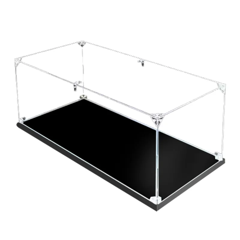 Fast shipping Building block sports car universal display box compatible with rose model Clear Plastic acrylic Stack able