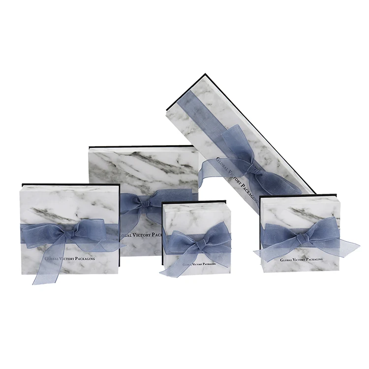 GVP necklace box jewelry wholesale cardboard custom jewelry boxes with logo marble jewelry box packaging