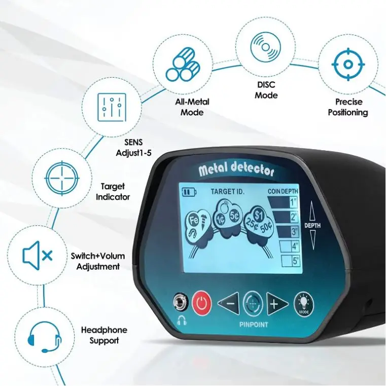 Long range locator metal detector MD-4071 LCD display ground penetrating radar device locator gold metal search machine