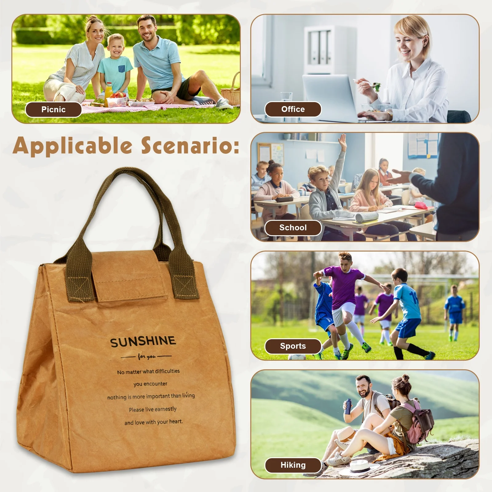 Fashion New Arrival Luxury Plain Coloured Customized Travel Eco Tyvek Handbag Factory Direct Wholesale Dupont Paper Tote Bag