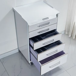 AliGan dental equipment Mobile cabinet use in clinic furniture with storage medical for trolley mini drawer tray table unit