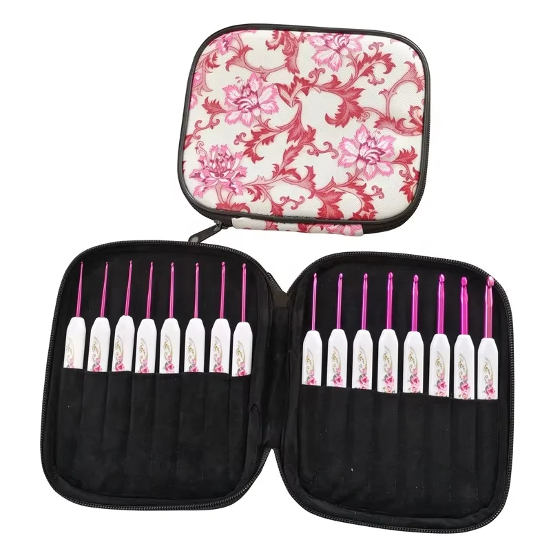 Hot Sale Crochet Hook Set Ergonomic Handles Knitting Needles Crochet Kit