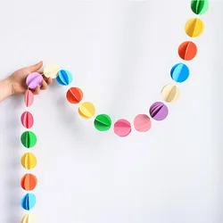 1,6 м свадебная подвесная 3D Бумажная гирлянда, украшение для вечеринки